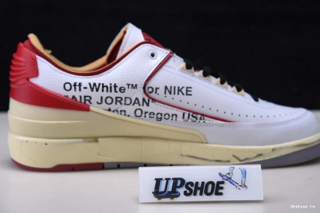 2 Low Air Red DJ4375-106 White Jordan O-W Retro SP 0814